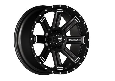 Buy Black Mamba M-5 20 X 9 6 X 139.7 Matt Black With Machined Rivets ...